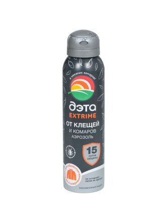 Репеллент от комаров, клещей, аэрозоль, для обработки одежды и снаряжения, Дэта, Extreme, 150 мл, 66704702