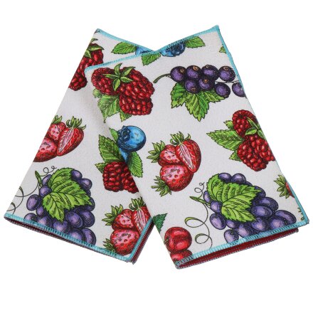 Коврик кухонный для посуды, текстиль, 30х40 см, 2 шт, в ассортименте, TDM3040-01