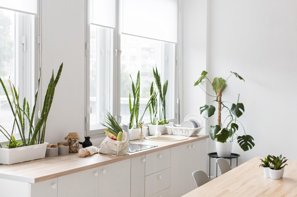 кухня stylish-minimalistic-kitchen-with-plants.jpg