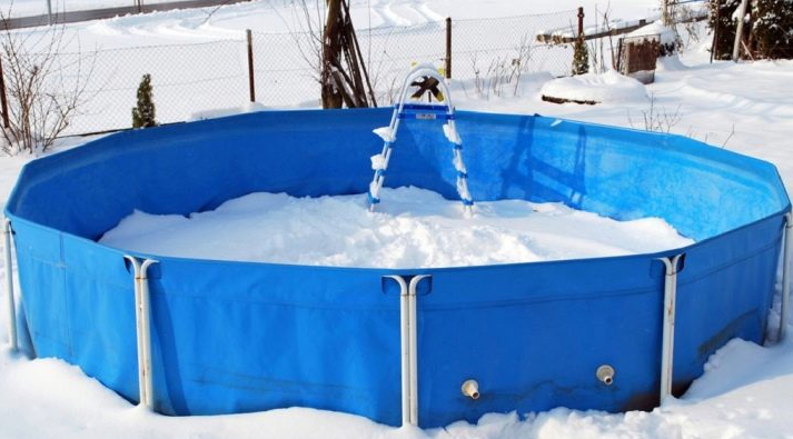 Как хранить каркасный бассейн зимой
