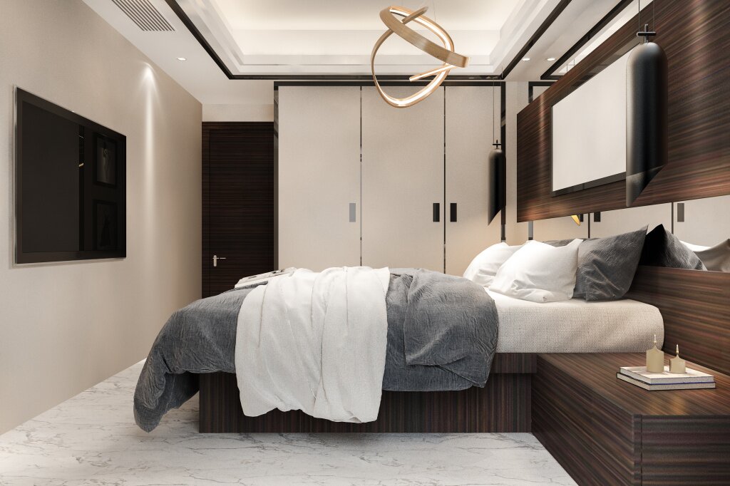 Как можно поставить кровать в спальне правильно?