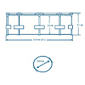 Бассейн каркасный Intex, 244х51 см, Metal Frame, 28205NP, 1828 л - фото 3