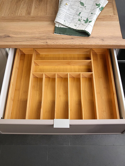 Подставка для столовых приборов, бамбук, прямоугольная, 34.5х50.8х44.5х6.4 см, CT08034B