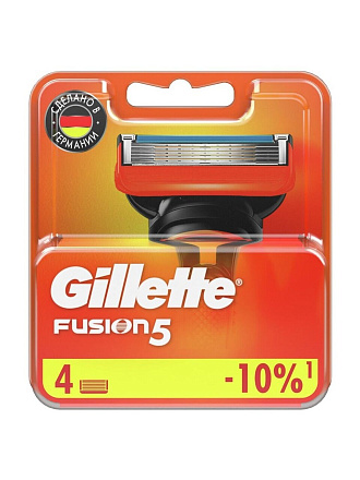 Сменные кассеты для бритв Gillette, Fusion, для мужчин, 4 шт, 81372251