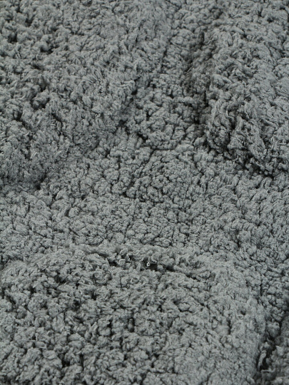 Коврик для ванной, 0.5х0.8 м, микрофибра, камень, серый, Silvano, Лиона