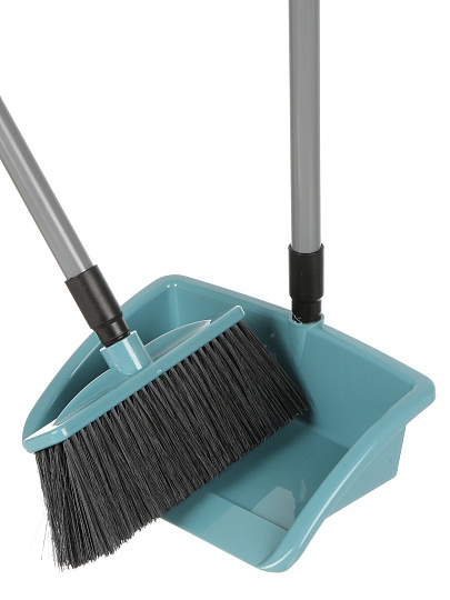 Набор для уборки пола совок, щетка, бирюзово-синий, Violet, Эталон, 950255