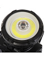 Фонарь налобный, встроенный аккумулятор, Ultraflash, LED5368, зарядка от сети 220 В, пластик, черный, 1 Вт LED+1,5 Ватт COB, 2 режима - фото 2