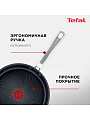 Сковорода нержавеющая сталь, 24 см, антипригарное покрытие, Tefal, Intuition, индукция, B8170444 - фото 2