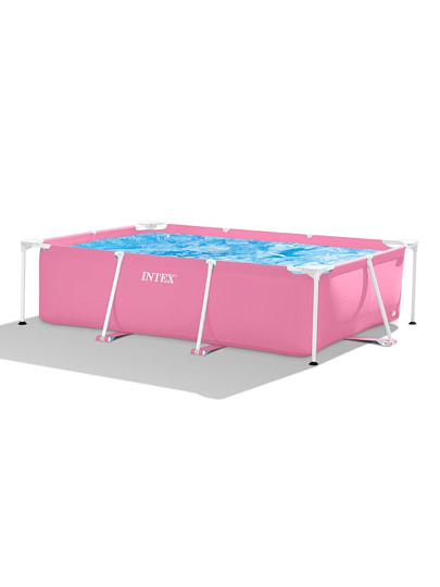 Бассейн каркасный Intex, 220х150х60 см, Pink Frame Pool, 28266NP, 1662 л, розовый