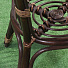 Мебель садовая Мальдивы мини, кофейная, стол, 55х55х56 см, 2 стула, подушка бежевая, 110 кг, IND13 - фото 4