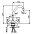 Смеситель для кухни, Frap, с кран-буксой, хром, F4008-2 - фото 2