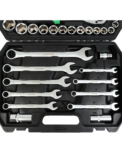 Набор инструментов Волат, 18540-82, 1/2&quot;, 1/4&quot;, 6-гранный, сталь, кейс, 82 предмета