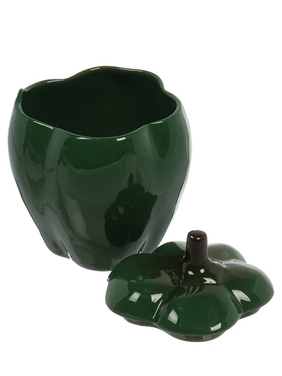 Горшок для жаркого керамика, 0.65 л, зеленый, Борисовская керамика, Перец, ОБЧ00029082