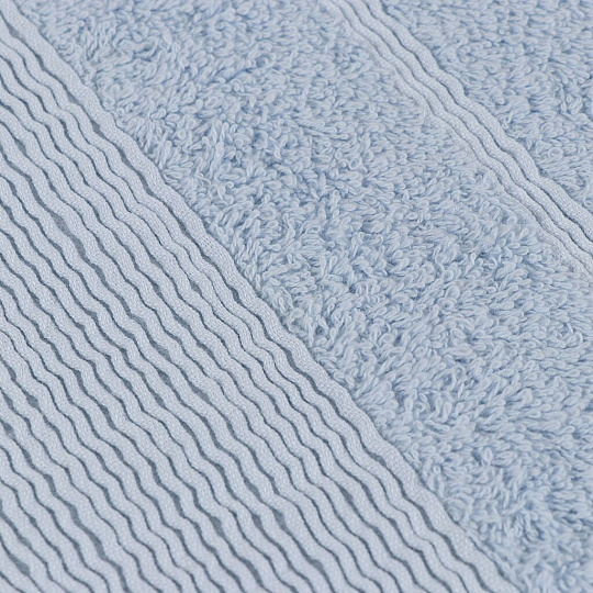 Полотенце банное 50х90 см, 100% хлопок, 600 г/м2, Бархатное, Bella Carine, голубое, Турция, FT-4-50-1898