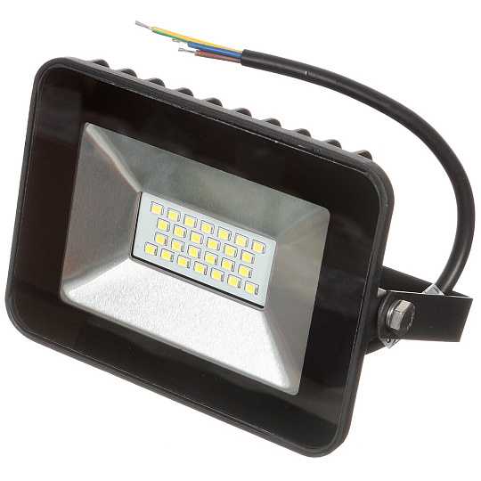 Прожектор светодиодный, Ultraflash, LFL-1001 C02, 10 Вт, 6500 К, IP65, 700 Лм, черный, 12313