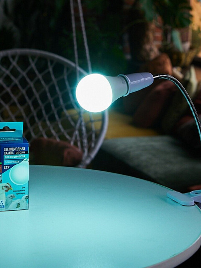 Лампочка светодиодная для бройлеров, E27, 9 Вт, 175-250 В, IP65, A60, SCBG, синий, зеленая, Uniel, PLO65WH, UL-00003190