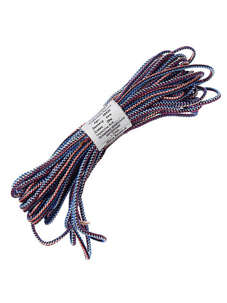 Шнур диаметр 4 мм, с сердечником вязаный, 4В 520, 15с003, в ассортименте, 20 м