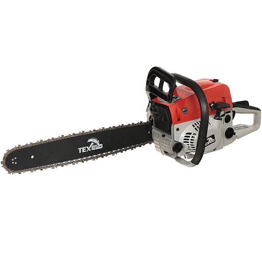 Пила цепная бензиновая, Техпром, 3.53 л.с., 2600 Вт, длина шины 45 см, шаг цепи 0.364 дюйм, 62 звена, ПЦБ-18/2600