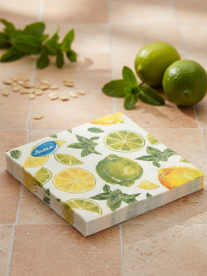 Салфетки Лилия, Мохито, 20 шт, 2 слоя, 33х33 см, 2470