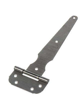 Петля-стрела для деревянных дверей, Кунгур, 250 мм, универсальная, ПС-250, 3532, без покрытия, стальная