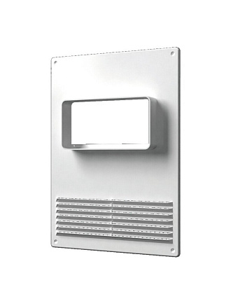 Площадка торцевая пластик, 60х120 мм, с решеткой, горизонтальная, ERA, 612ПТГР