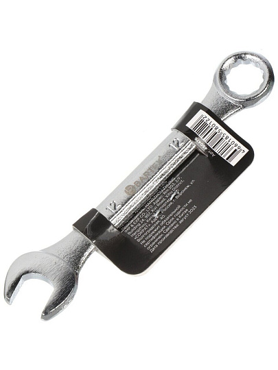 Ключ комбинированный, Bartex, 12 мм, CrV сталь, Эко