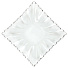 Тарелка обеденная, стекло, 29х29 см, квадратная, Серебрянная кайма, Y4-5022 - фото 3