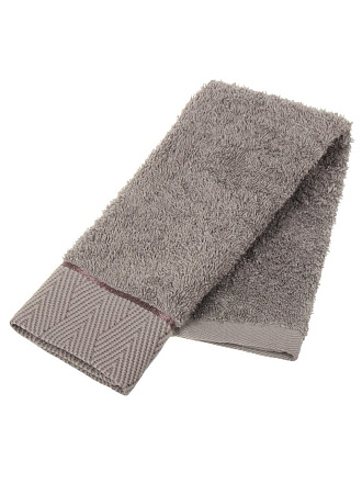 Полотенце лицевое 30х50 см, 100% хлопок, 550 г/м2, Сканно, Silvano, серое, Узбекистан