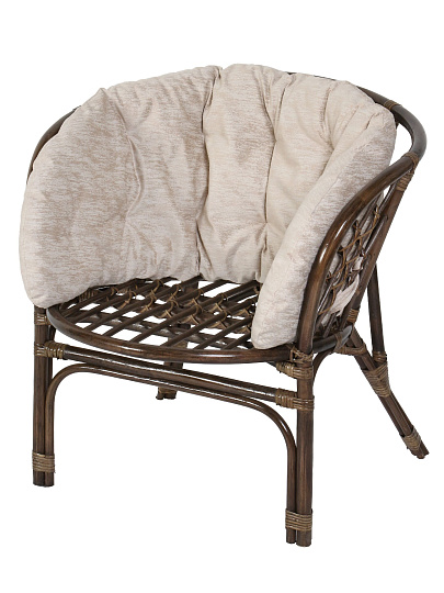 Подушка на спинку кресла Мальдивы, бежевая, к набору 402406