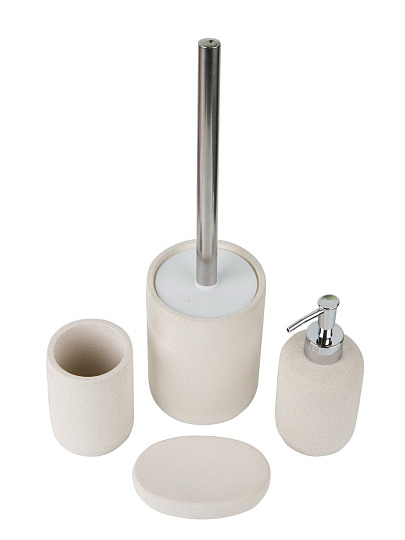 Ерш для туалета Zenfort, Stone, напольный, 10х10х37, цемент, керамика, 106648