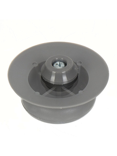 Крышка для посуды стекло, 24 см, Daniks, Серый, металлический обод, кнопка бакелит, Д4124С