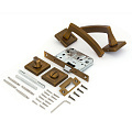 Комплект для двери Фабрика Замков, FZ SET 27L 170 BK CF, СТ-00000984, ручка, защелка, фиксатор, медь - фото 2