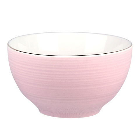 Салатник керамика, круглый, 12 см, Style Gold, KRJYB158-P, розовый