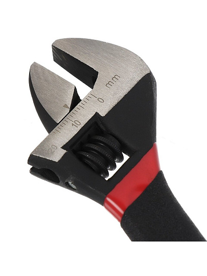 Ключ разводной, Bartex, 150 мм, CrV сталь, со шкалой, ручка ПВХ