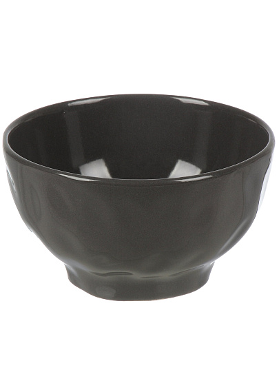 Салатник керамика, круглый, 15х8.3 см, Stone Dark, Domenik, DMD044, серый