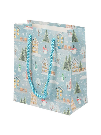 Пакет подарочный бумага, 12х6х14 см, в ассортименте, Домик, Y4-9533