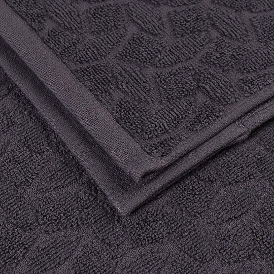 Полотенце банное 50х90 см, 100% хлопок, 500 г/м2, Lidya Jacquard, Anilsan, мокрый асфальт, Турция, 90995090