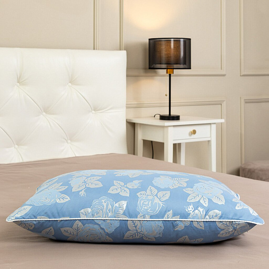 Подушка 50 х 70 см, пух 30%, перо 70%, Сонлайн, чехол 100% полиэстер, кант, упругая, Бел-Поль, П2-57