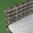 Мебель садовая Green Days, Мокко, черная, стол, 180х100х75 см, 6 кресел, подушка, 150 кг, CYH2076W - фото 4