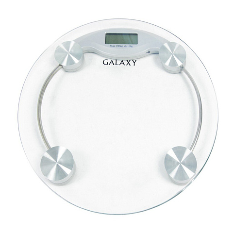 Весы напольные электронные, Galaxy Line, GL 4804, стекло, до 180 кг, 33 см, бытовые