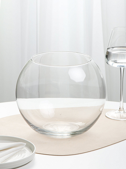 Ваза стекло, настольная, 20х11 см, Pasabahce, Flora, 45078