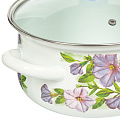 Набор эмалированной посуды Керченский металлургический завод Лиловый-Экстра (кастрюля 2+3+4 л), 6 предметов - фото 3