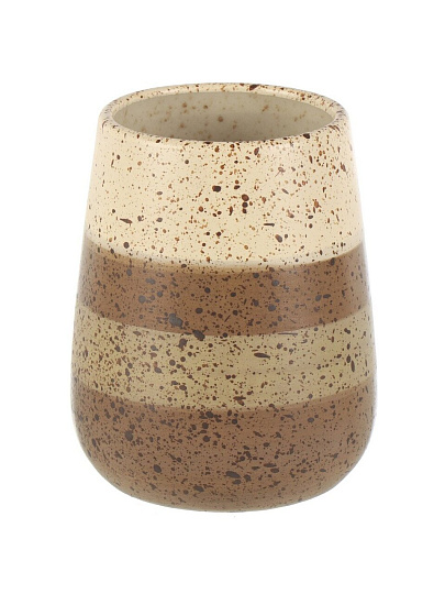 Стакан для зубных щеток, 8.2x10 см, керамика, Мираж, BCE0771AA-TB