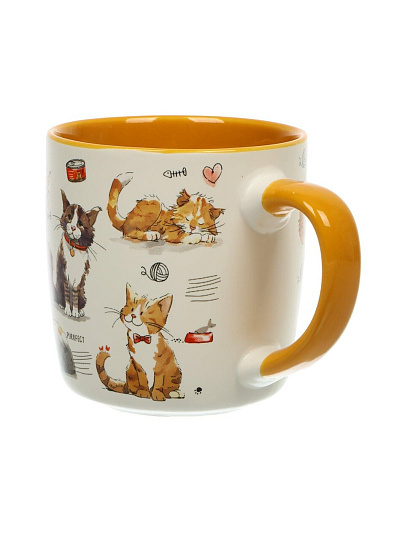 Кружка фарфор, 400 мл, Cats, Lefard, 260-1023-11, в ассортименте