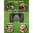 Шатер с москитной сеткой, коричневый, 1.75х1.75х2.75 м, шестиугольный, с барным столом и забором, Green Days - фото 17