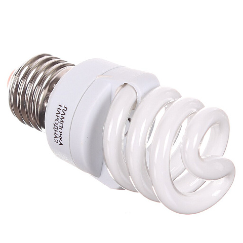 Лампа энергосберегающая E27, 11 Вт, свет холодный белый, TDM Electric, Народная НЛ-FSТ2, SQ0347-0020