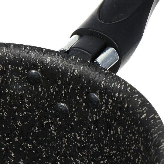 Ковш алюминий, антипригарное покрытие, 1 л, пластиковая ручка, Vari, Семейная, SVB68116, черный гранит