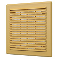 Решетка вентиляционная пластик, разъемная, 208х208 мм, с сеткой, бежевая, Event, 2121Р