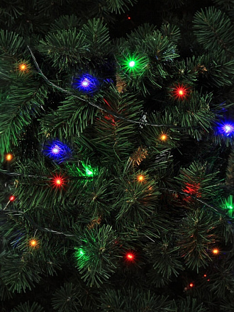 Гирлянда 300 ламп, 20 м, 8 режимов, свет мультиколор, зеленая, сетевая, Y4-5648