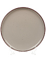 Тарелка обеденная, керамика, 27 см, круглая, Pollen lite, капучино - фото 3